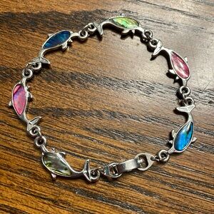 Dolphin and Paua Shell Bracelet